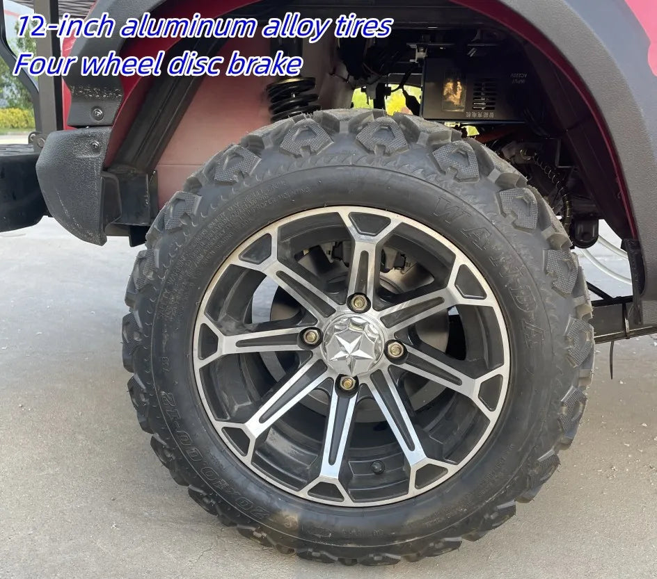 Brand New 4-Wheel High-Speed 60V Lithium Battery Mini Electric 2 4-Seater Lift Off-Road Vehicle Classic Golf Cart With Bumper