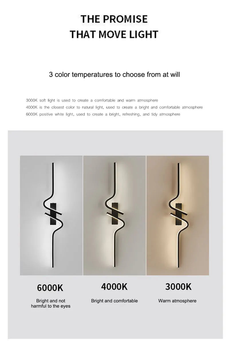 Modern LED Wall Lamps Long Strip Up and Down LED Wall Lights Bedroom Bedside Hallway Lighting Fixture AC85-265V Wall Sconce