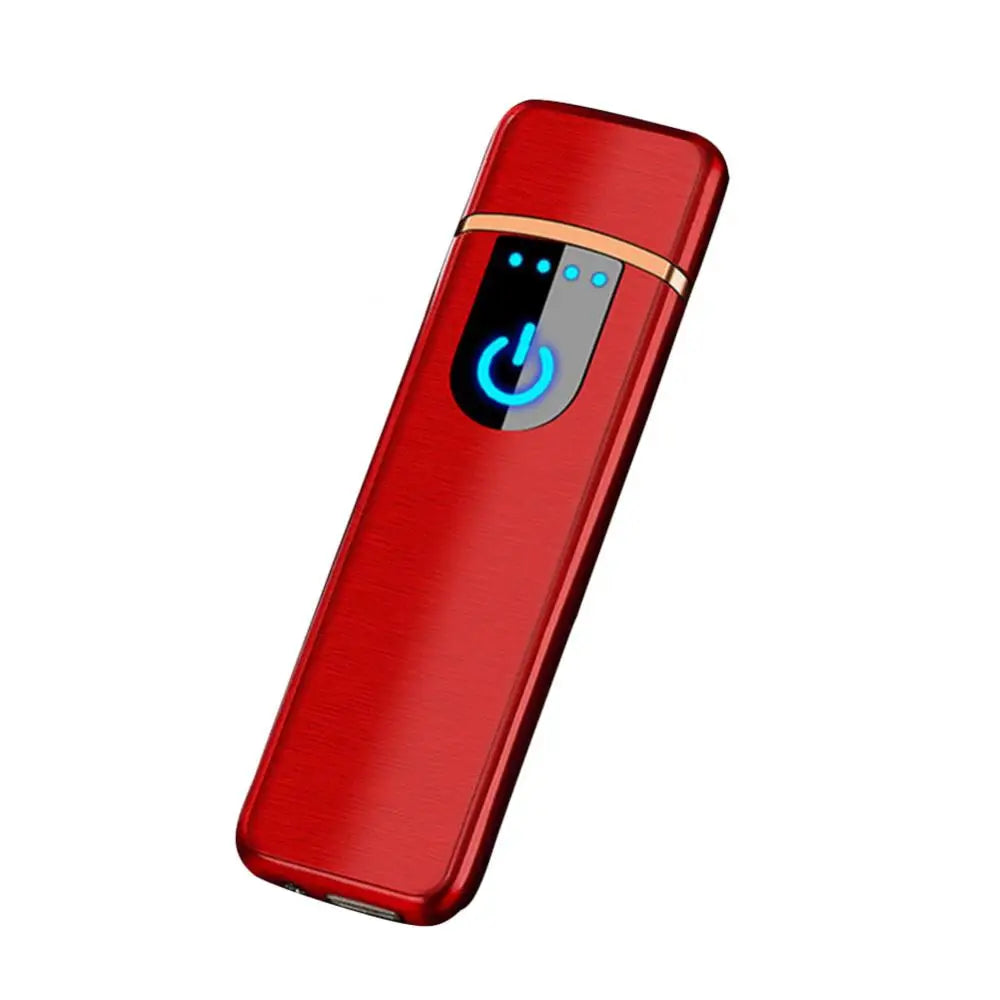 USB Electric Lighters Rechargeable Windproof Touch-sensing Cigarette Lighter Durable Collectible Men Gift Portable E Ziggarte