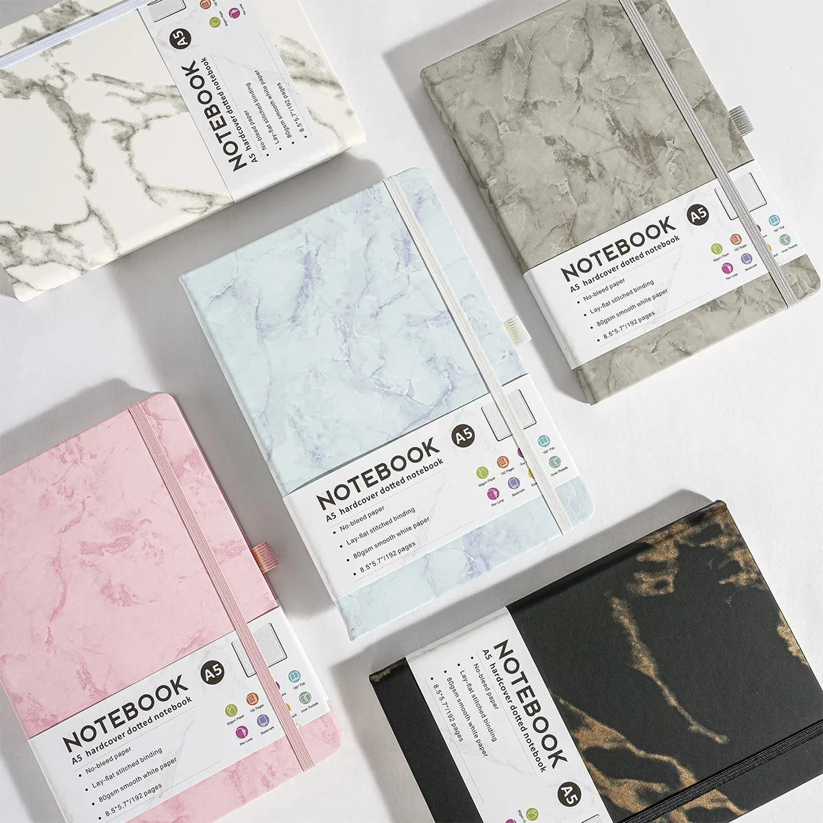Hard Cover Sketchbook Strap Notebook A5 Lined Stationery Notebooks and Journals Diary Writing Pads Office School Supplies