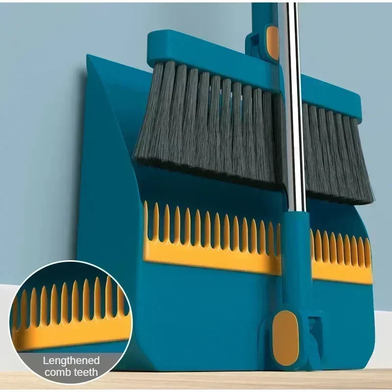 Broom Set Household  Broom Dustpan Set Brush Head Sweeping Folding Garbage Shovel Broom