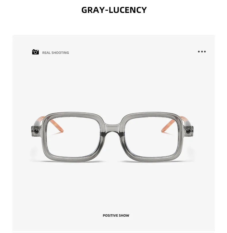 UVLAIK Myopia Optical Glasses Frame Men Women Retro Square Sunglasses Fashion Anti Blue Light Computer Goggles Eyglasses