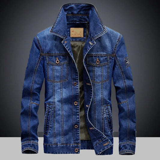 Spring Fashion Top Quality Brand Male Winter Denim Jacket Jeans Jacket Bomber Outwear Coats Plus Size 5XL Waterproof Men's
