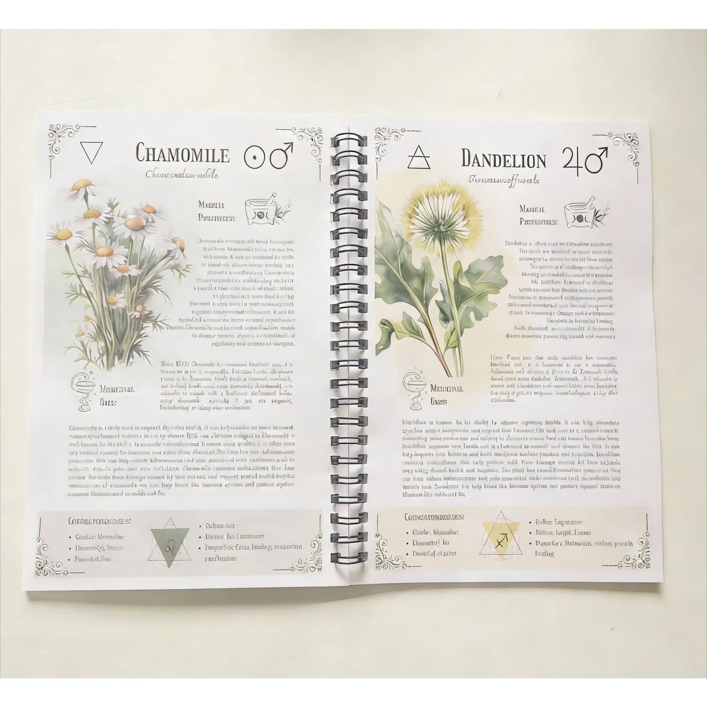Natural Healing Handbook: Coil bound easy to read notebook with both practical and collectible value
