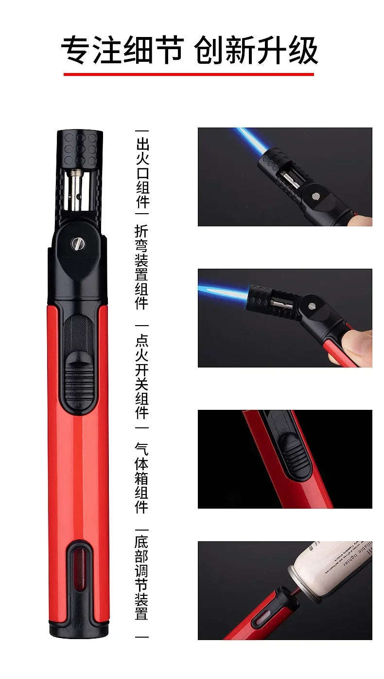 Mini Cordless Torch Blow Torch Pen Shaped Gas Soldering Iron Gun Welding Tool Soldering Iron Flamethrower Butane Torch Gun