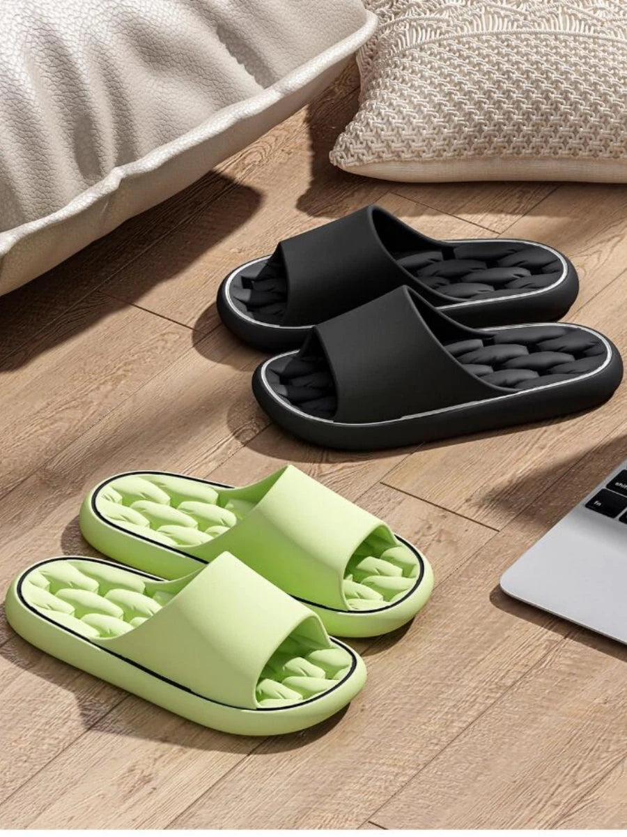 Summer Women Leaking Quick-Drying Shower EVA Slippers Men Breathable Water Leakage Flip Flops Light Waterleaky Swimming Sandals