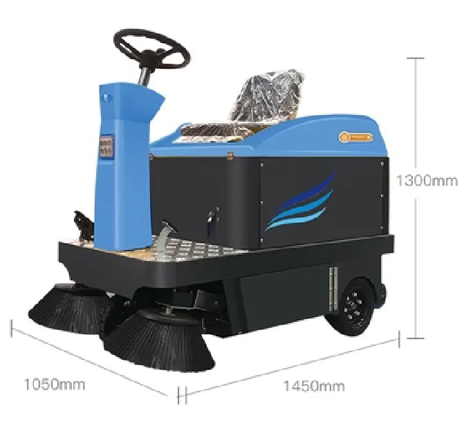 CleanHorse X2 Industrial Automatic Vacuum Drive Auto Floor Sweeper Machine Ride on Electric Street Road Sweeper