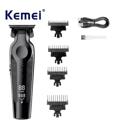 kemei Salon Rechargeable Trimmer Clipper High Speed Motor Barber Hair Trimmer Clipper KM-264
