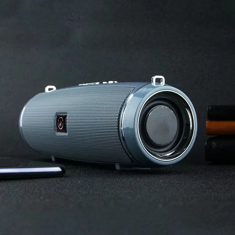 Portable Wireless Bluetooth Speaker 3D Stereo Surround Speaker Outdoor FM Radio Multifunctional Pillar Waterproof TWS Subwoofer