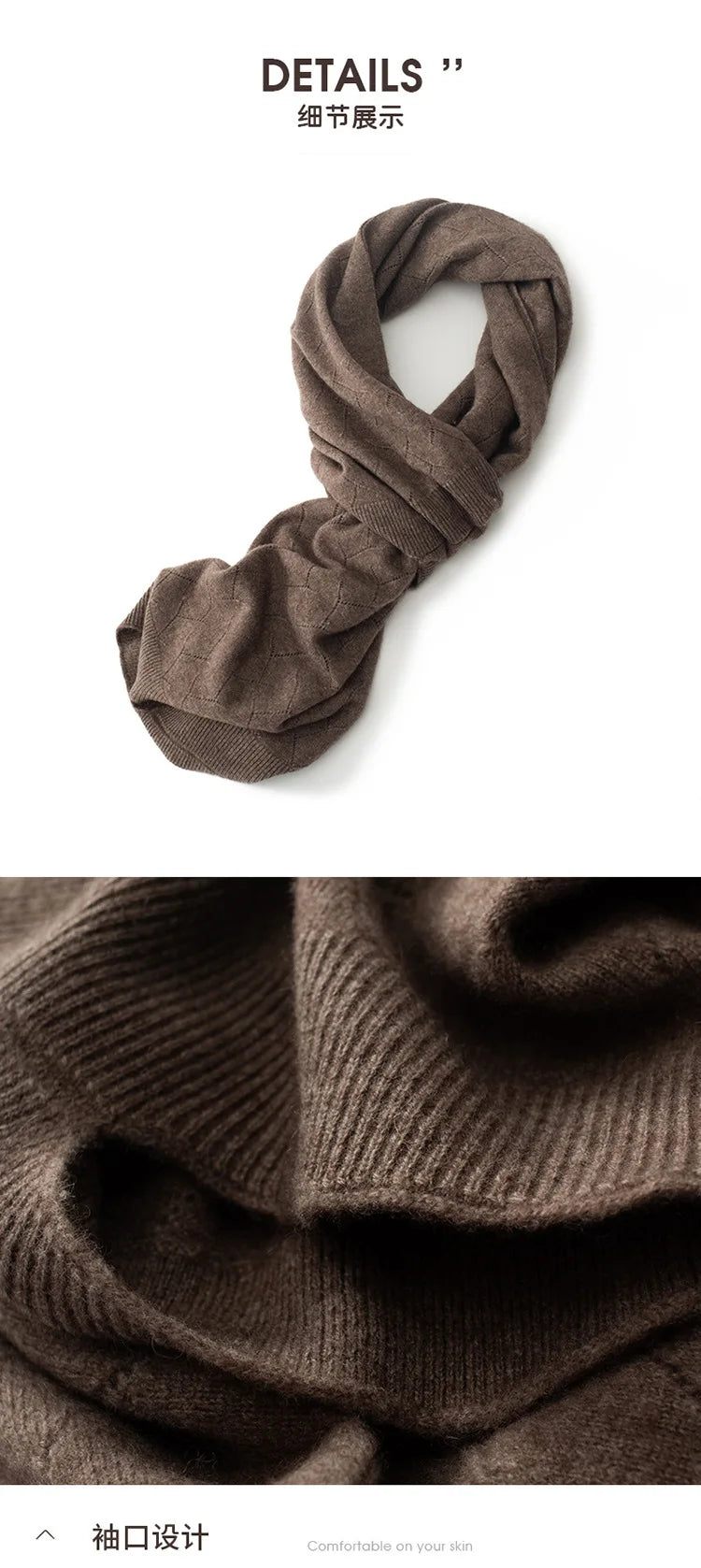 Wool Knitted Shawl Scarf Dual-purpose Autumn and Winter New Solid Color Loose Versatile Exterior Cloak Cardigan
