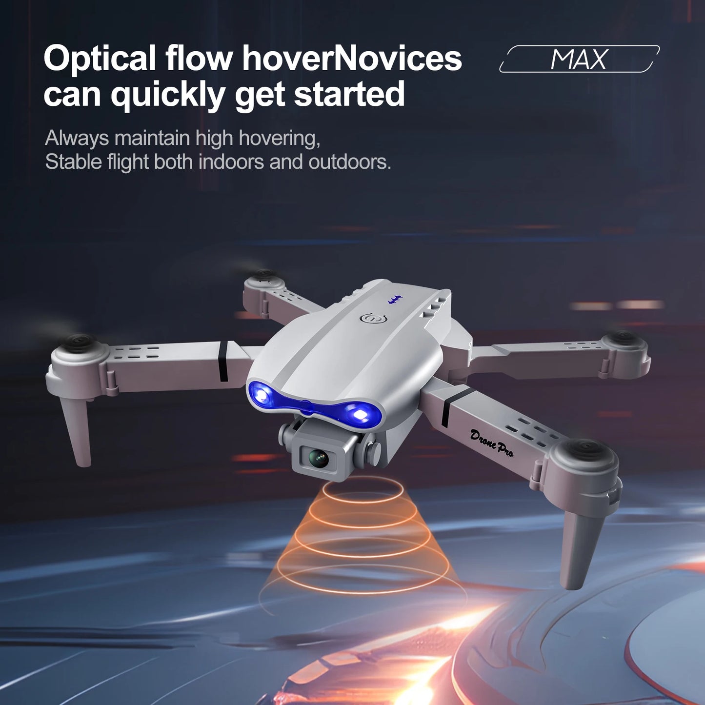 Newest E88 E99D Screen-controlled Lighting Mini Drone 4K 2 Camera Optical Flow Remote Control Aircraft Mavic Air 2