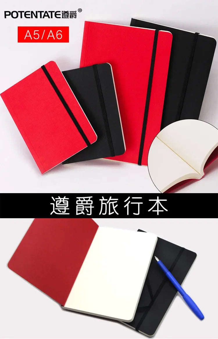 A5/A6 Portable Travel Art Book Thickened 80 Fine Grain Blank Inner Pages Student Sketching Art Painting Graffiti Sketching Book