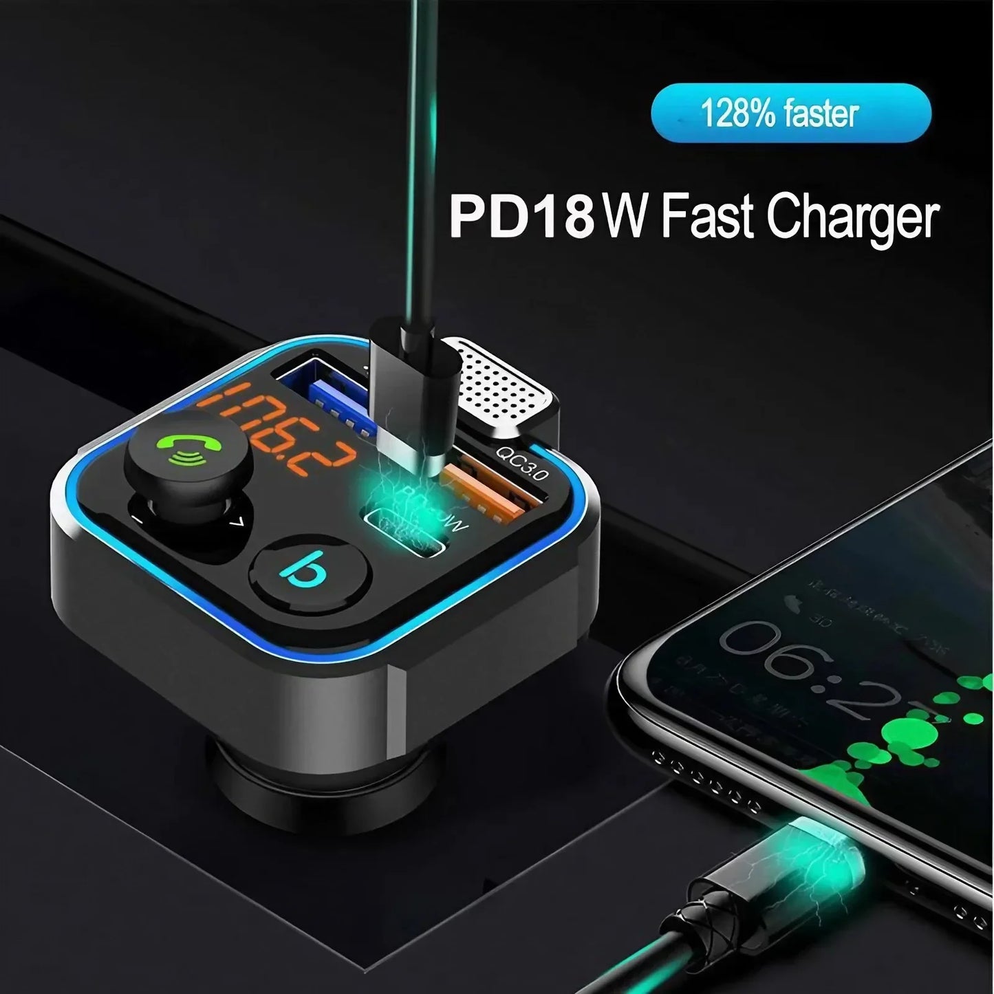 High Quality 3.1A Dual USB Car Charger 2 Port LCD Display Voltmeter 12-24V Cigarette Lighter Socket Car Charger Adapter
