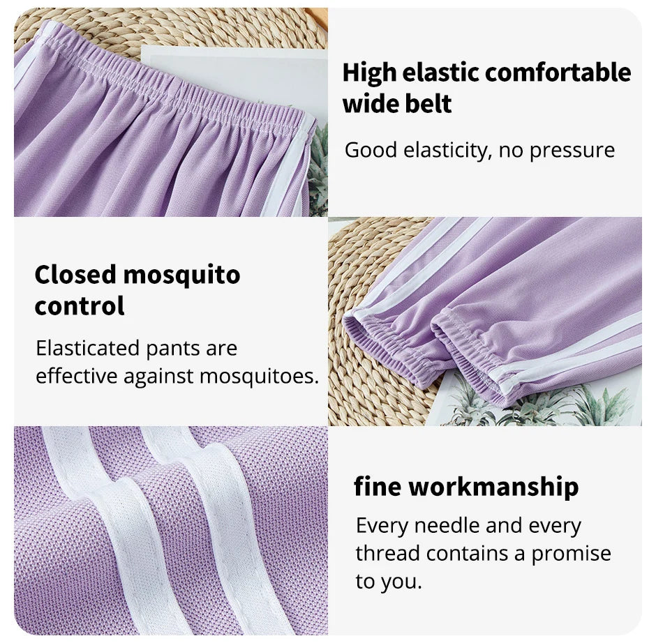 1/3 Pieces Children's summer solid color basic sports pants boys casual Joker elastic waist girl sweet and lovely mosquito pants