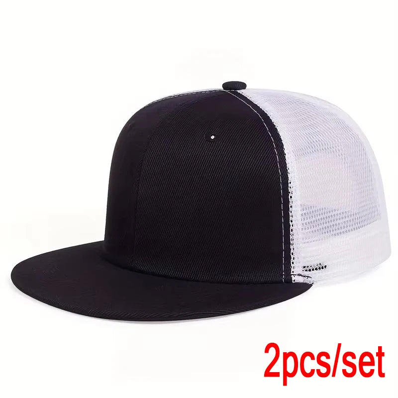 Fashion Baseball Cap Blank Mesh Camouflage Solid Color Hip Hop Hat Outdoor Sports Visor Snapback Hats Trucker Caps