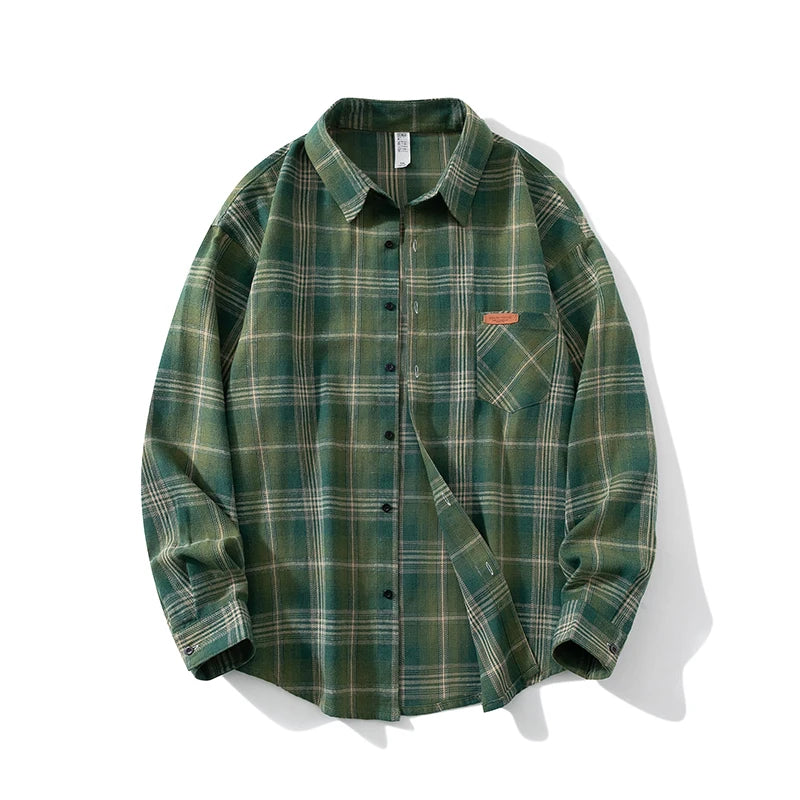 Plus Size 10xl 9xl Shirt Men Spring Summer Oversized Vintage Plaid Shirt 5xl 6xl 7xl 8xl Large Size Leisure Blouse Male