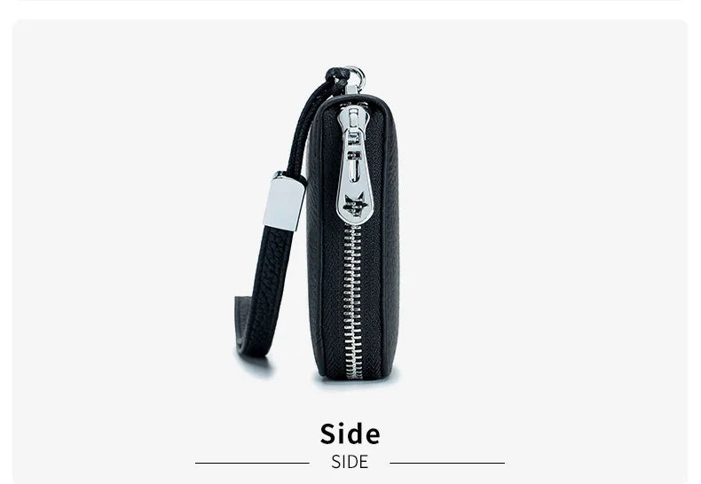 RFID Function Wallet for Women Geniune Leather Luxury Design Long Zipper Handbags Cowhide Card Bags Female Fashion Purse