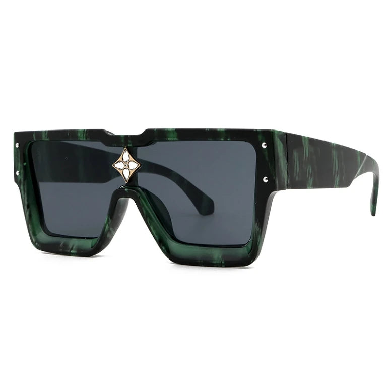 47555 Millionaire Diamond Flower Sunglasses Men Women Fashion Brand Designer Sunshade Uv400 Retro Glasses