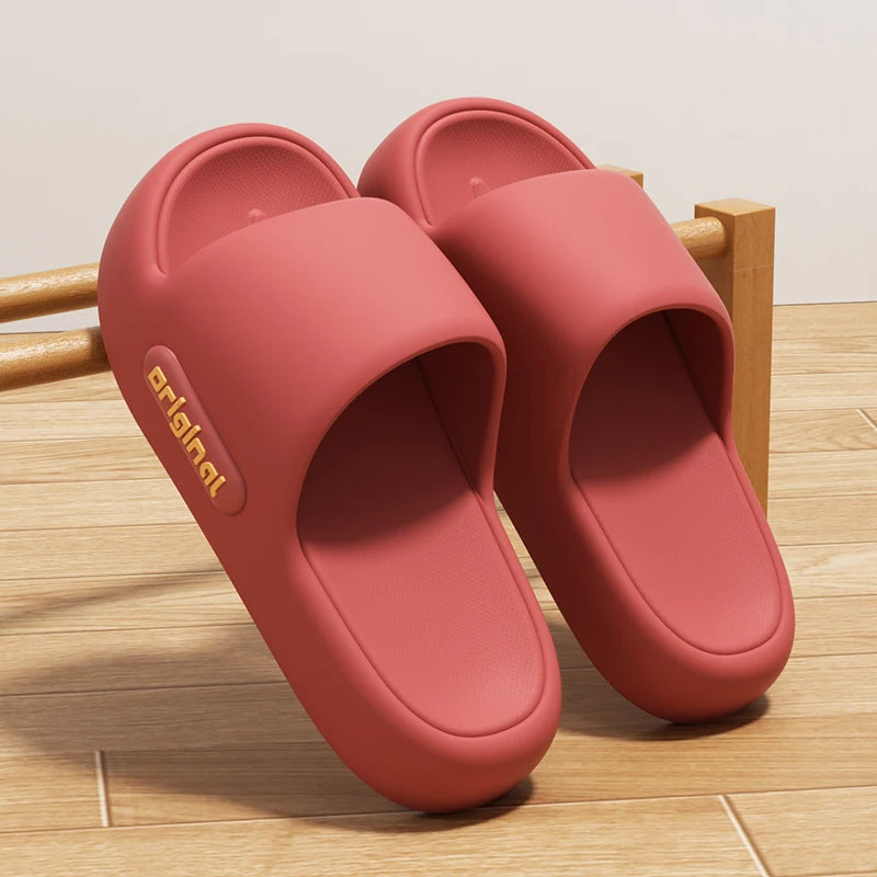 Thick Platform EVA Slippers for Women 2025 Spring Summer Non Slip Beach Flip Flops Woman Comfort Soft Sole Indoor Cloud Slippers