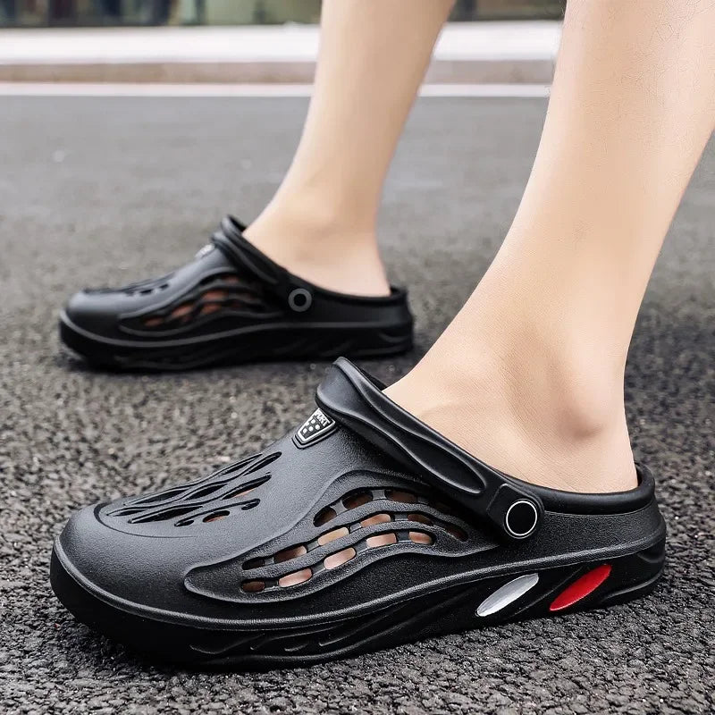 Plus Size 47 48 49 Men Summer Clogs Sandals EVA Slippers Men and Women Garden Shoes Beach Sandals Couple's Outdoor House Slides