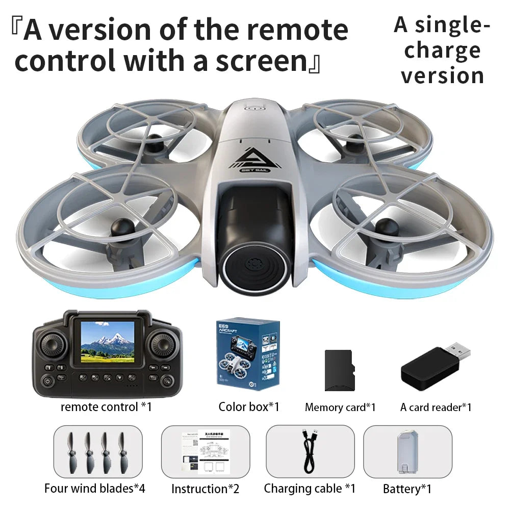 E69 Max Drone 5G GPS Return Professional 8K HD Aerial Photography 18000m RC Brushless Motor Optical Flow Quadcopter Toys