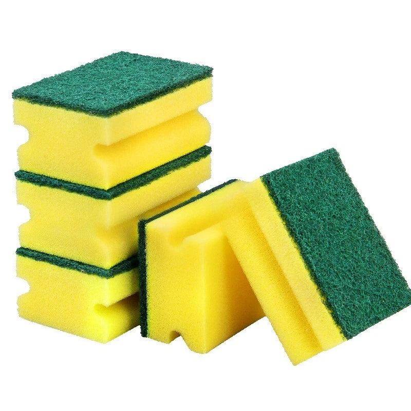 I-Shaped German Style High Density DIshwashing Sponge Kitchen Daily Necessities Dishwashing Sponge Block Cleaning Scouting Pad