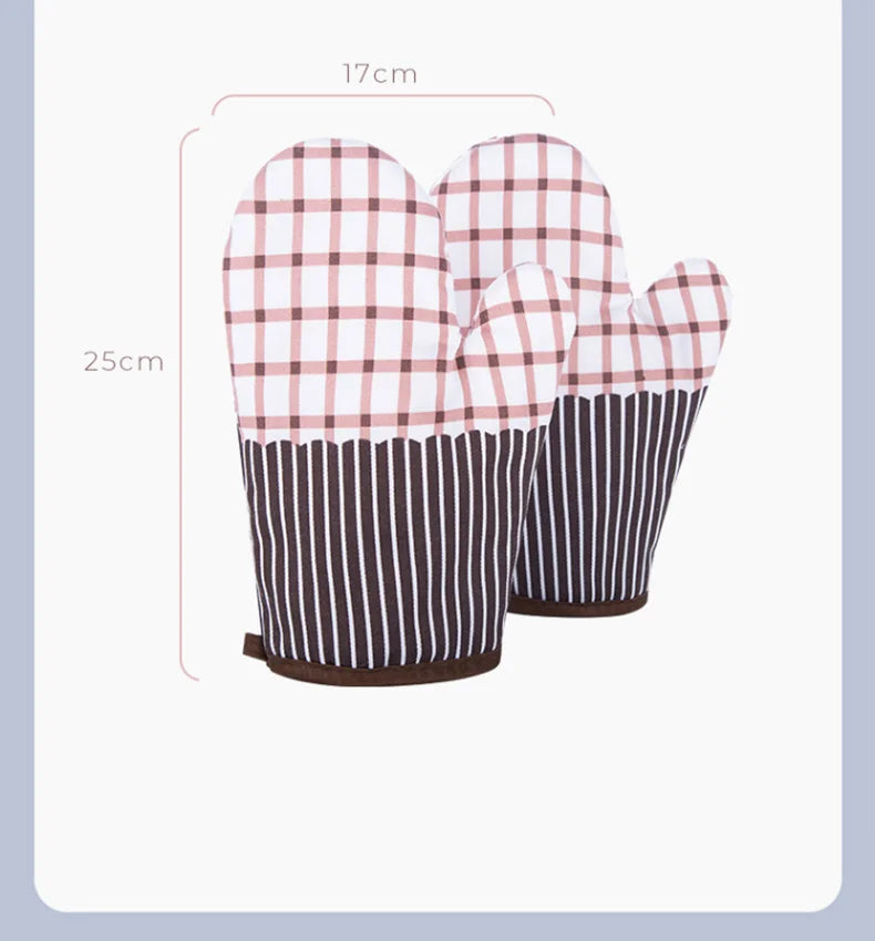 GIANXI Household Microwave Mitts Anti-scald Heat Resistant Insulation Oven Gloves Barbecue Stove Oven Mitts Kitchen Utensil