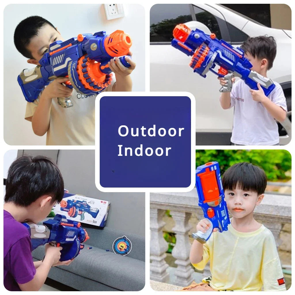 Toys Cool Nerfs Gun Children Electric Continuous Launch Electric Toy Boy Gun Military Firearms Series Soft Bullet Gun Sniper