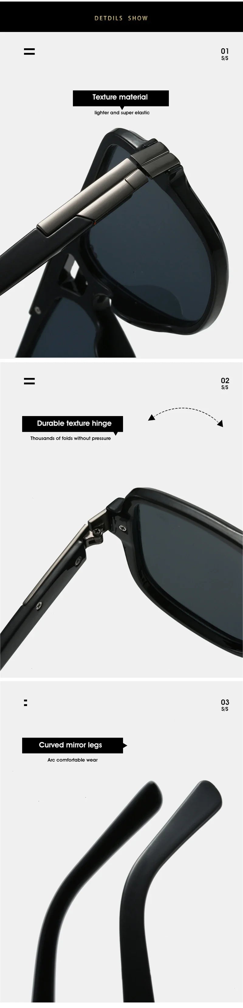 SO&EI Retro Square Double Bridges Men Sunglasses Fashion Brand Designer Shades UV400 Women Gradient Sun Glasses