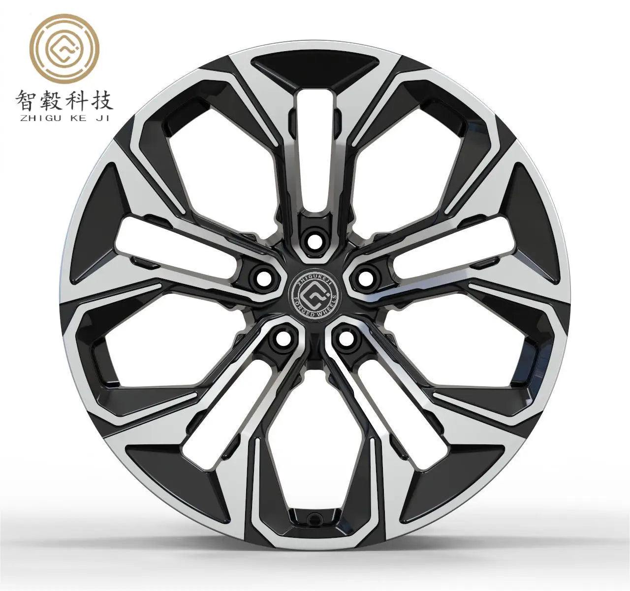 Hebei Zhigu 15" 16" 17" 18" Forged Alloy Wheels 5x100 5x112 57.1 67.1 Centers Chrome Car Rims for Faw Volkswagen