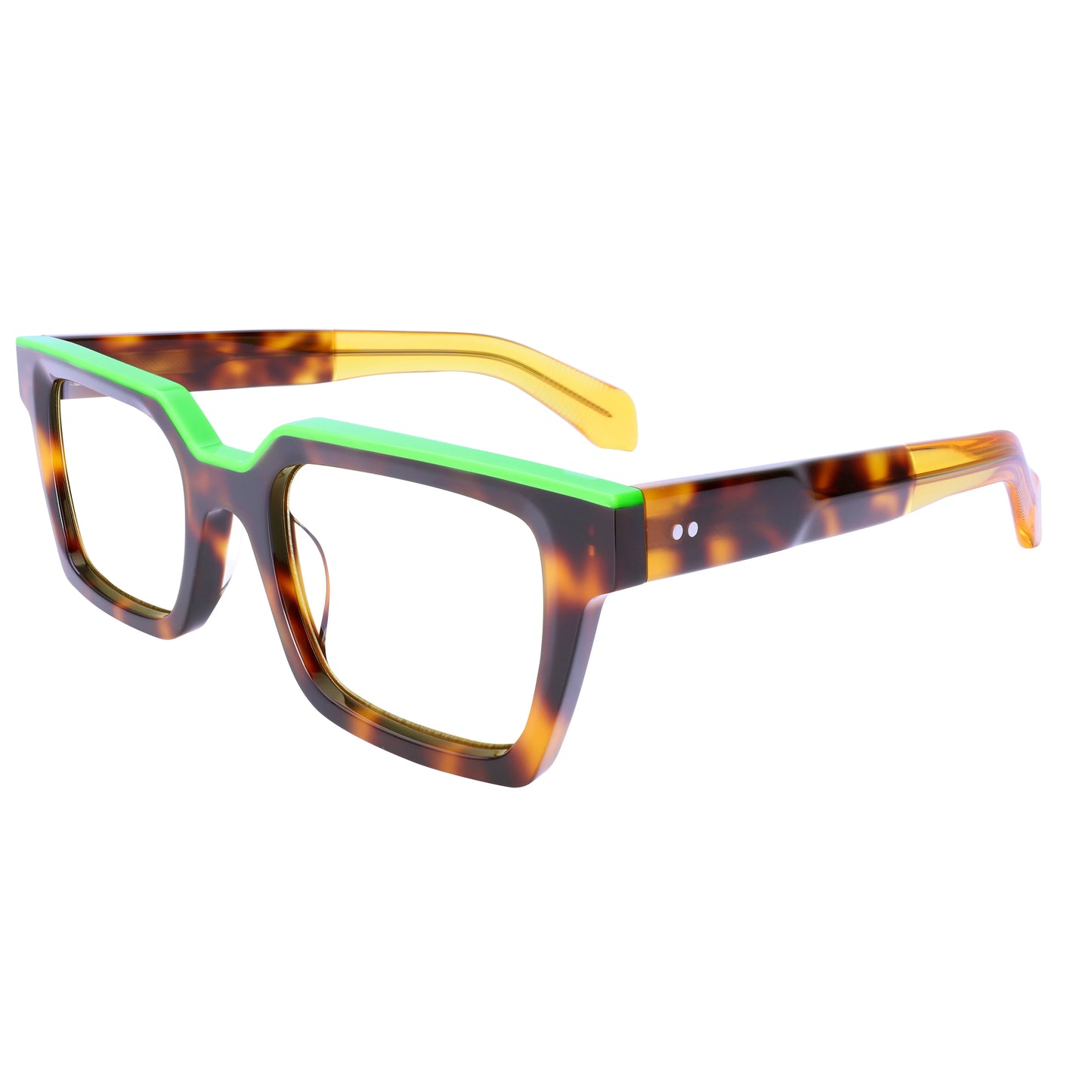 Oversized Glasses for Women Men Thick Acetate Frame Wide Top Clear Lenses Prescription Ready Trendy Style