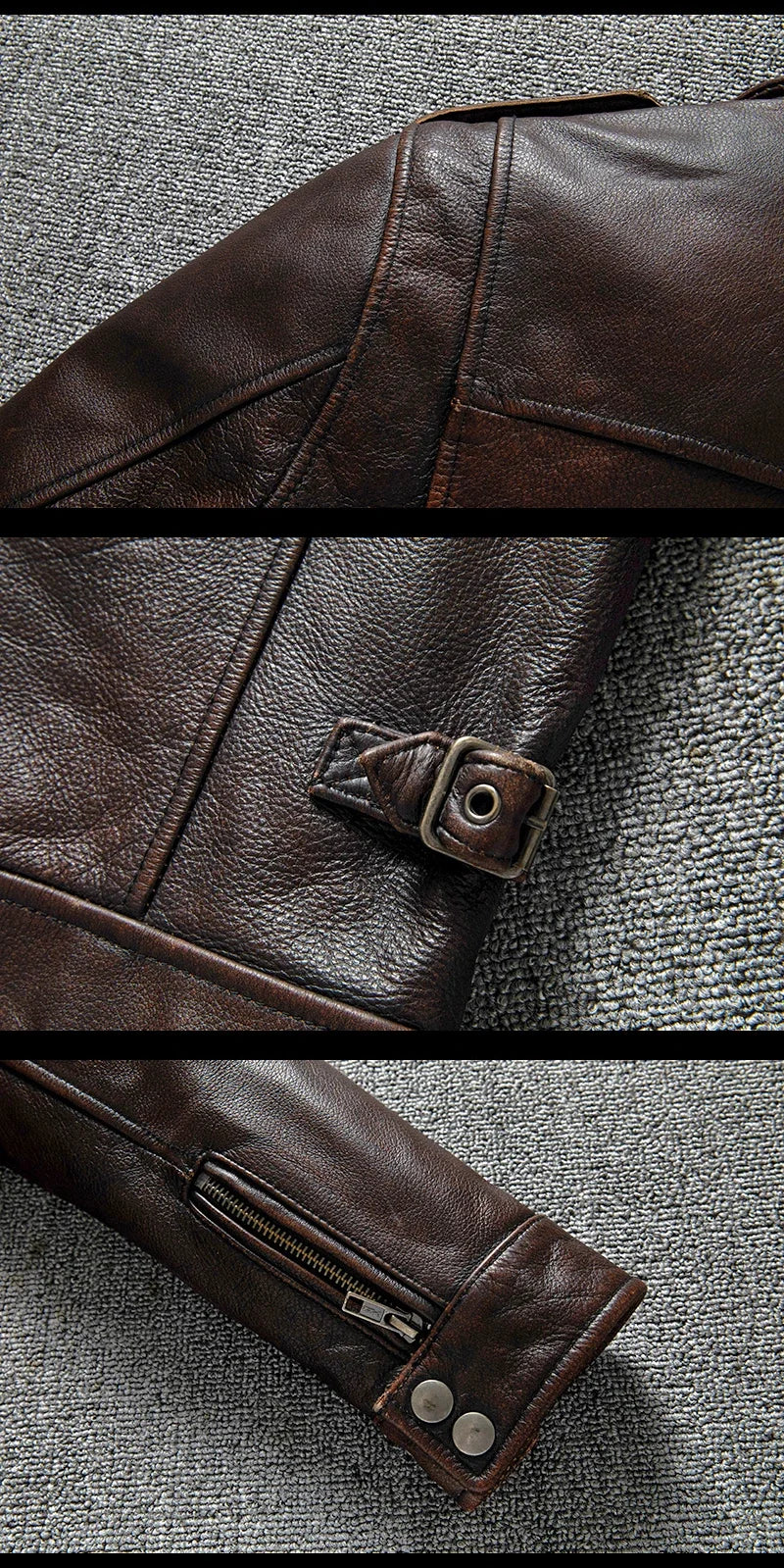 Heavy Industry M65 Hunting Cowhide Leather Jacket Men's Tooling Vintage Red Brown Genuine Leather Coats Plus Size