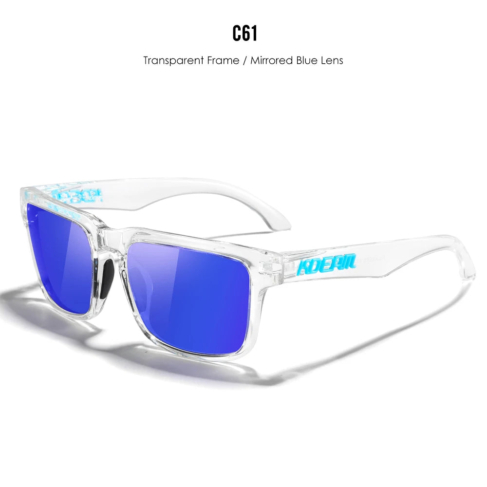 KDEAM Sleek Square Style Suits For Women And Men Fishing Sunglasses Polarized Vibrant Colors Three Dimensional Sunglass
