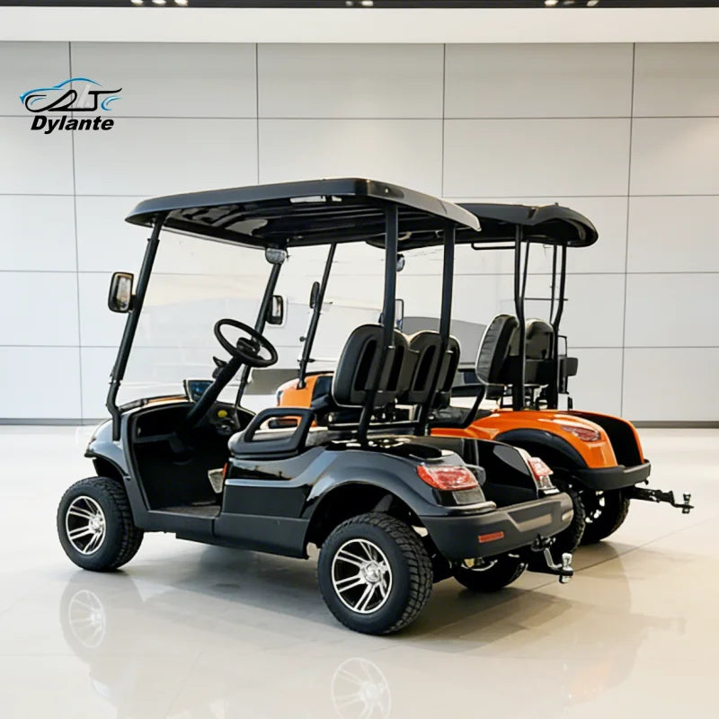 Brand New 4-Wheel High-Speed 60V Lithium Battery Mini Electric 2 4-Seater Lift Off-Road Vehicle Classic Golf Cart With Bumper