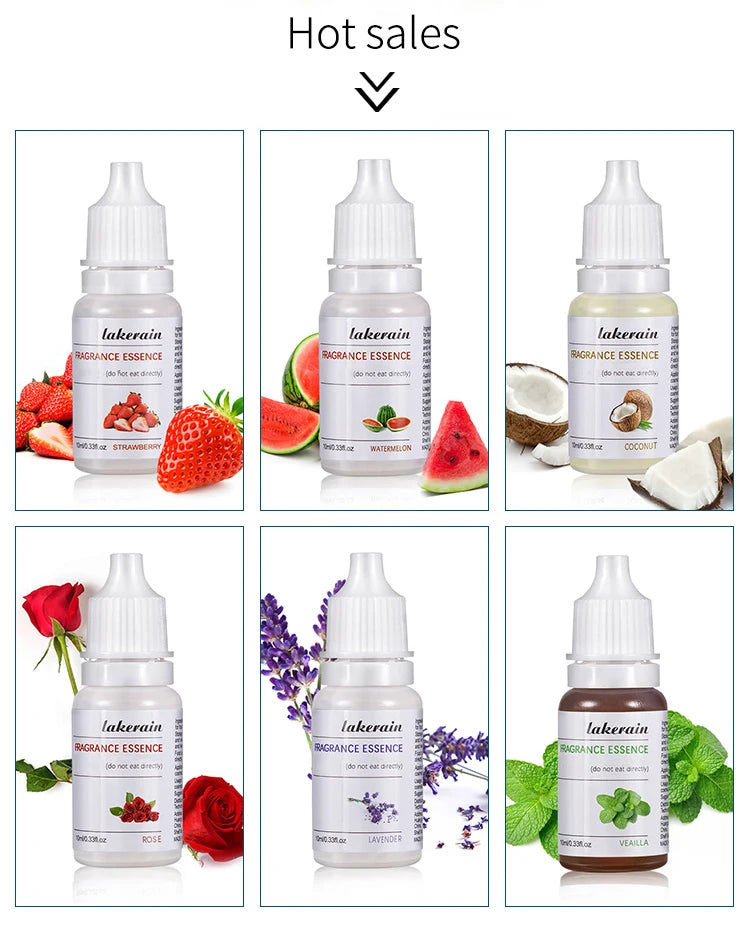 DIY 10ml Pure Fruit Fragrance Oil Diffuser Essential Oils Strawberry Flavor Oil For Lip Gloss DIY Soap Making Lipgloss Essence