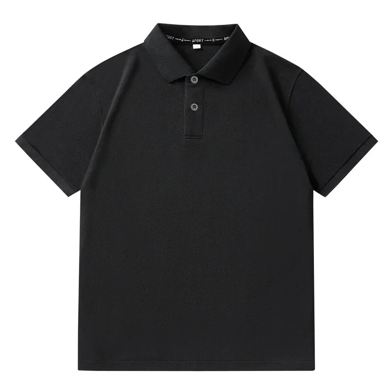Men Plus Size Polo Shirt Oversized 6XL 7XL Summer Short Sleeve T Shirts Black Loose Male Shirt Male Clothing Ropa Para Hombre