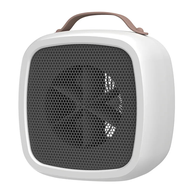 Home mini multifunctional air heater, USB silent powerful small square heater, fast heating fan, office desktop electric heater.