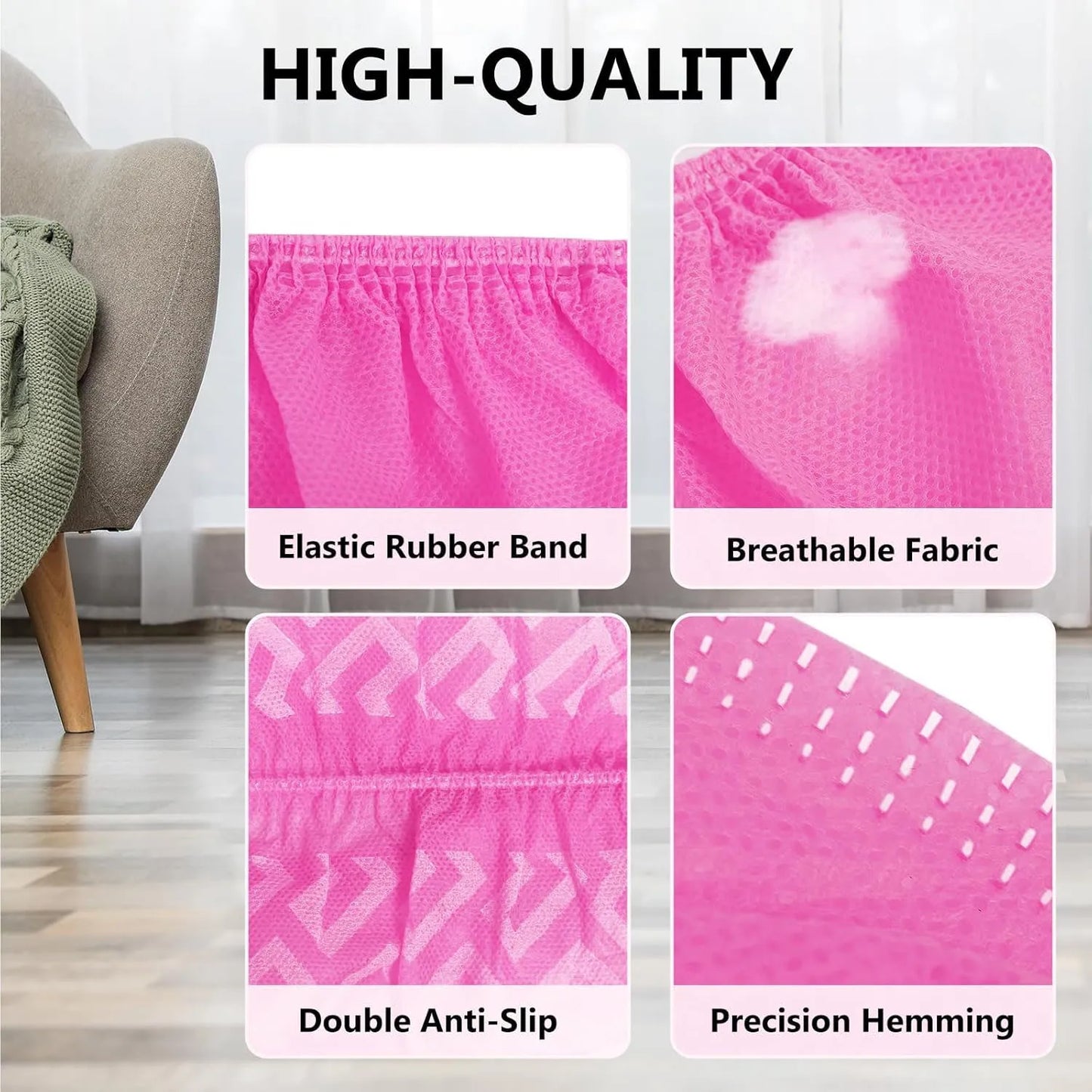 Shoe Covers Disposable Non-Slip Non-Woven Fabric Boot Covers for Indoors Breathable Slip Resistant Durable Boot&Shoes Cover