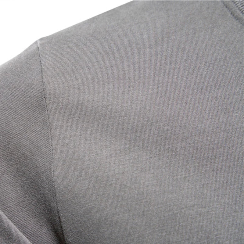 2025 White Men‘s T-shirts 100% Cotton Long Sleeve Casual Tops Solid Color High Quality Black T-Shirt Spring Autumn Men Clothing