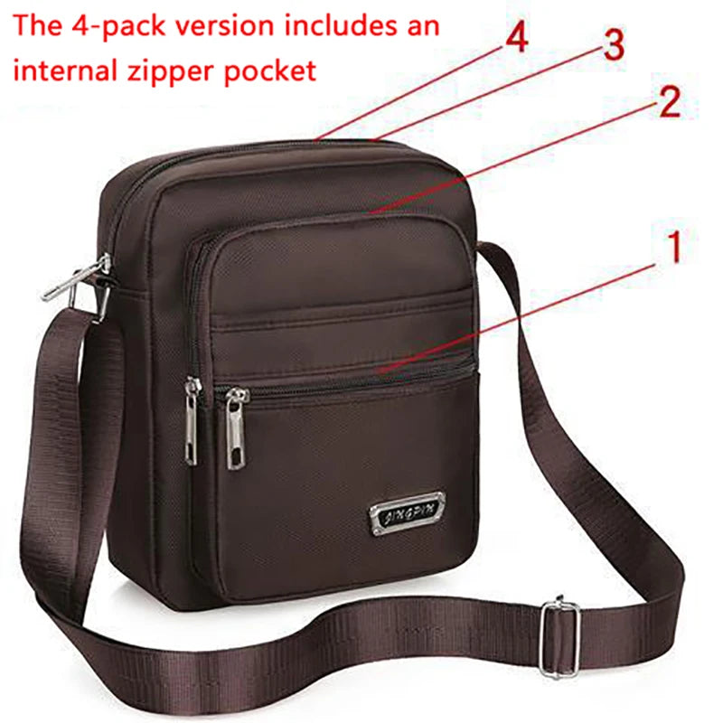 1Pieces Brand New Men Crossbody Bags Male Nylon Shoulder Bags Boy Messenger Bags Man Handbags Mountaineering Bag Christmas Gifts
