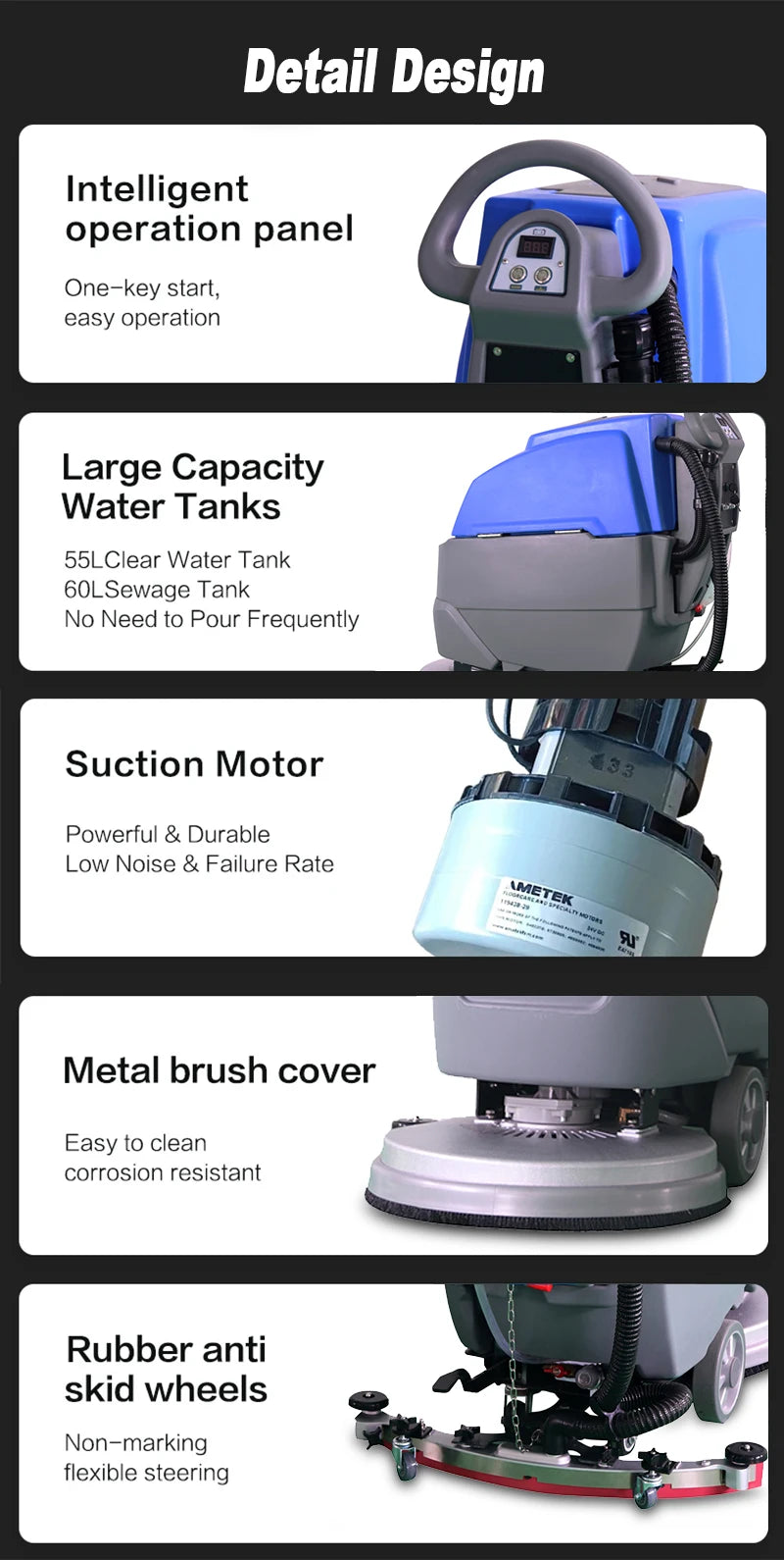 K2 Brand New Self-propelled Floor Scrubber Wireless Automatic Floor Scrubber Epoxy Floor Scrubber