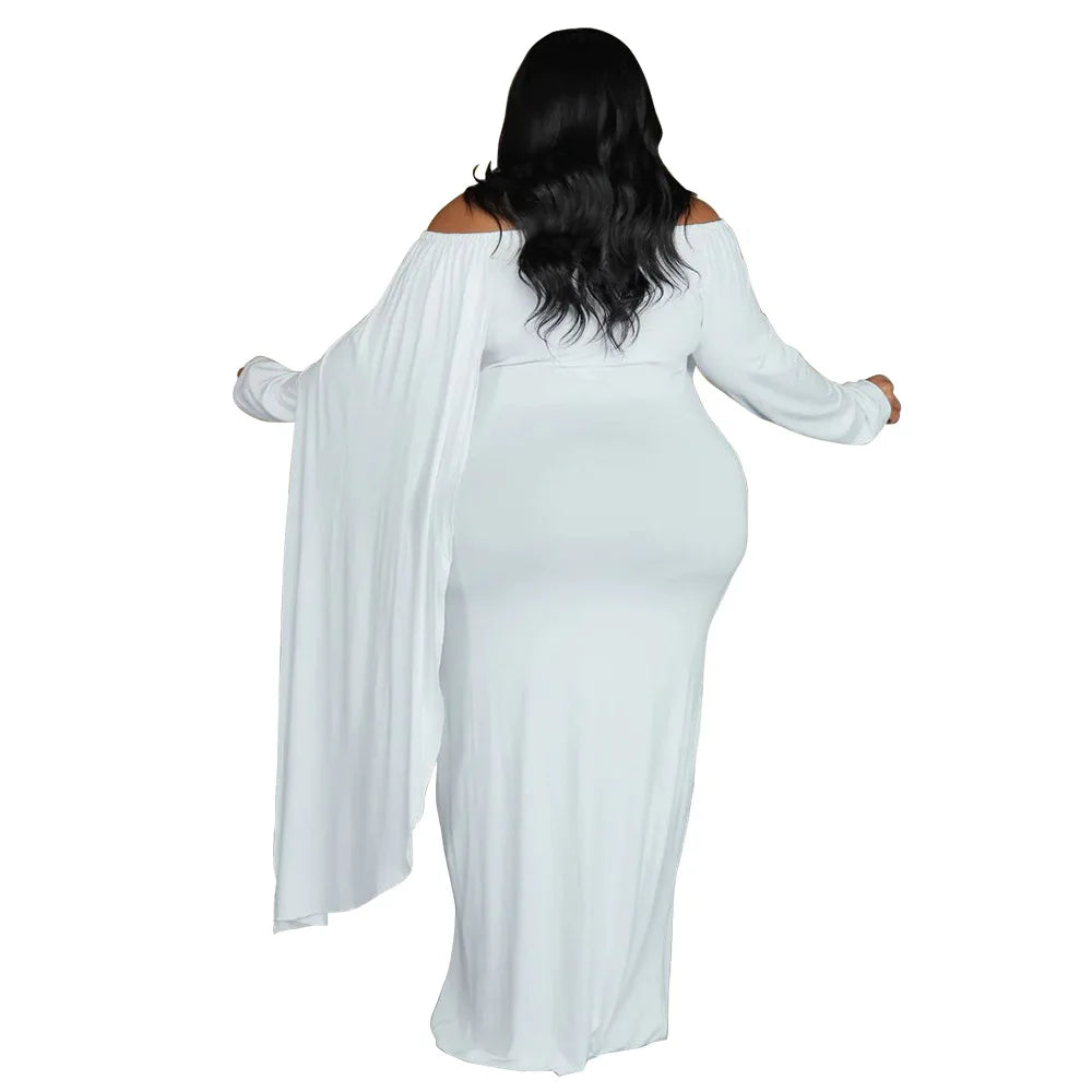 5XL 4XL Plus Size Clothes Dresses Women Cascading Ruffle Robes Summer Autumn White Loose Street Style Casual Big Size Maxi Dress
