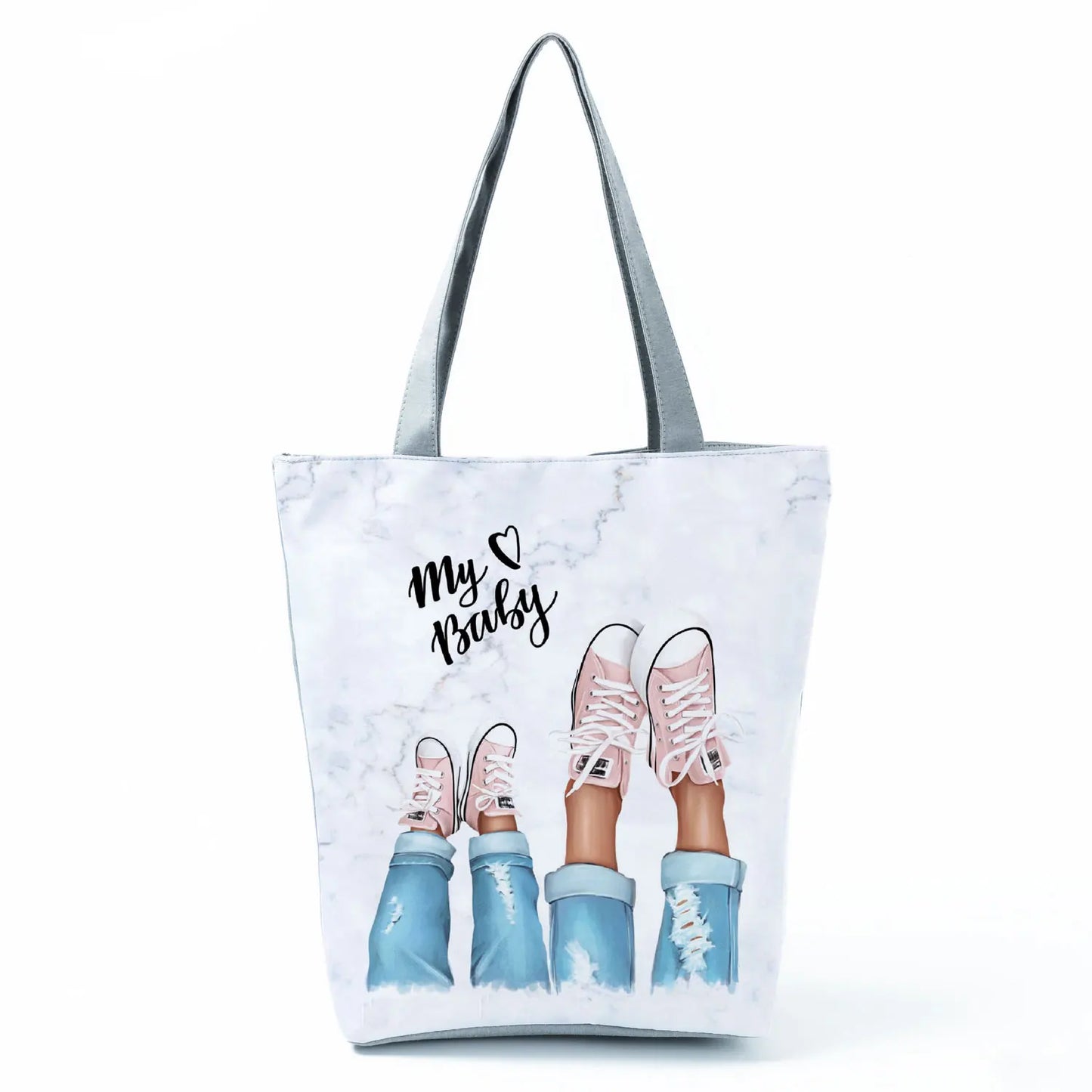 Golden Afro Woman Printed Handbags Pretty Fashion Shoulder Bag Eco Portable Shopping Bag High Capacity Beach Bag Practical Tote