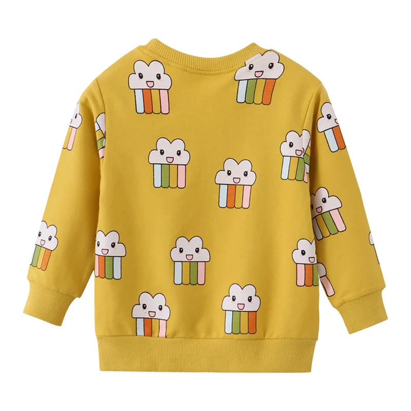 Jumping Meters 2-7T New Arrival Boys Girls Sweatshirts Autumn Spring Kids Clothes Hot Selling Shirts Tops Baby Shirts