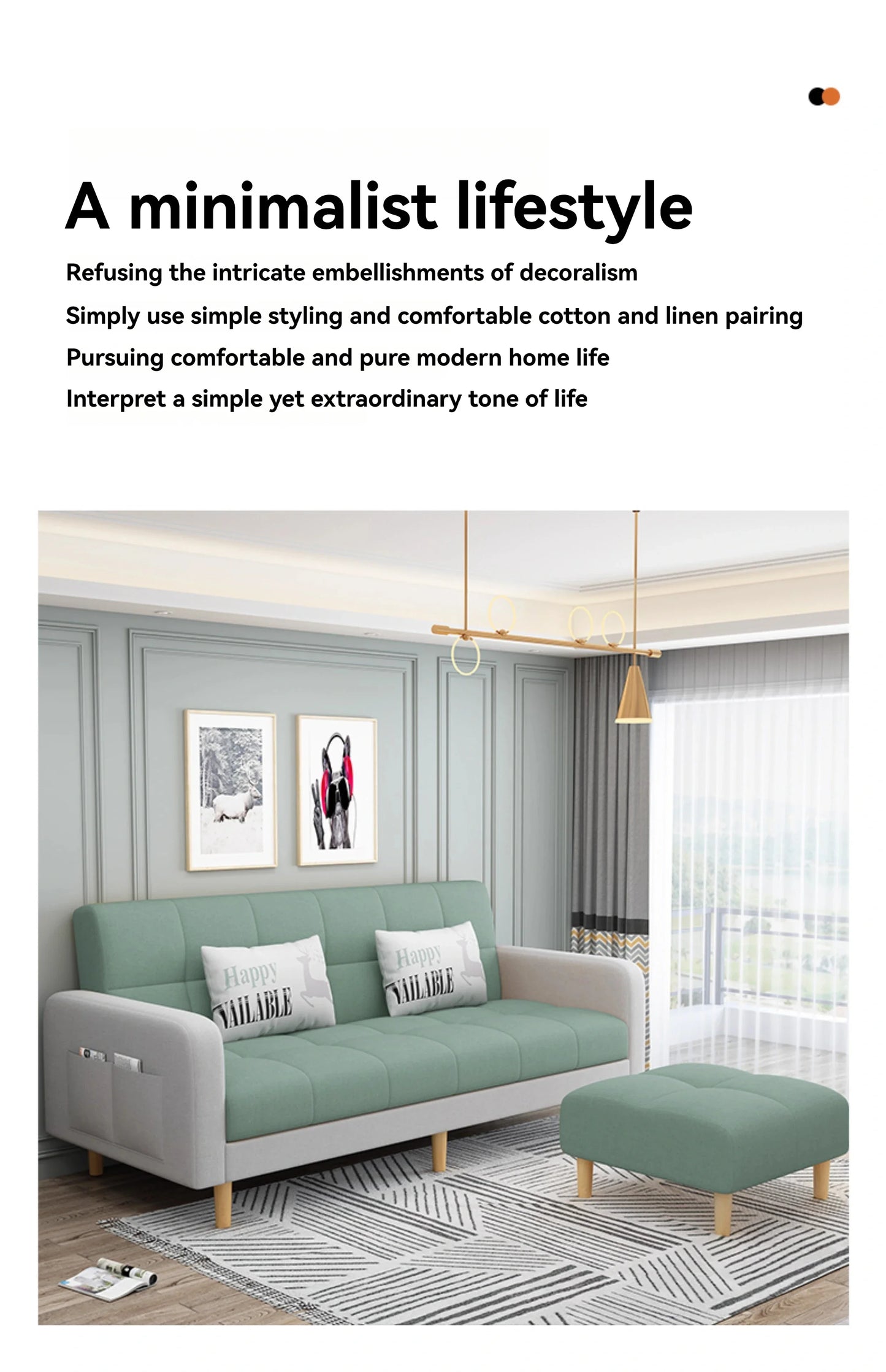Living room sofa Small-sized folding sofa bed dual-use double-occupancy room bedroom small simple apartment small sofa