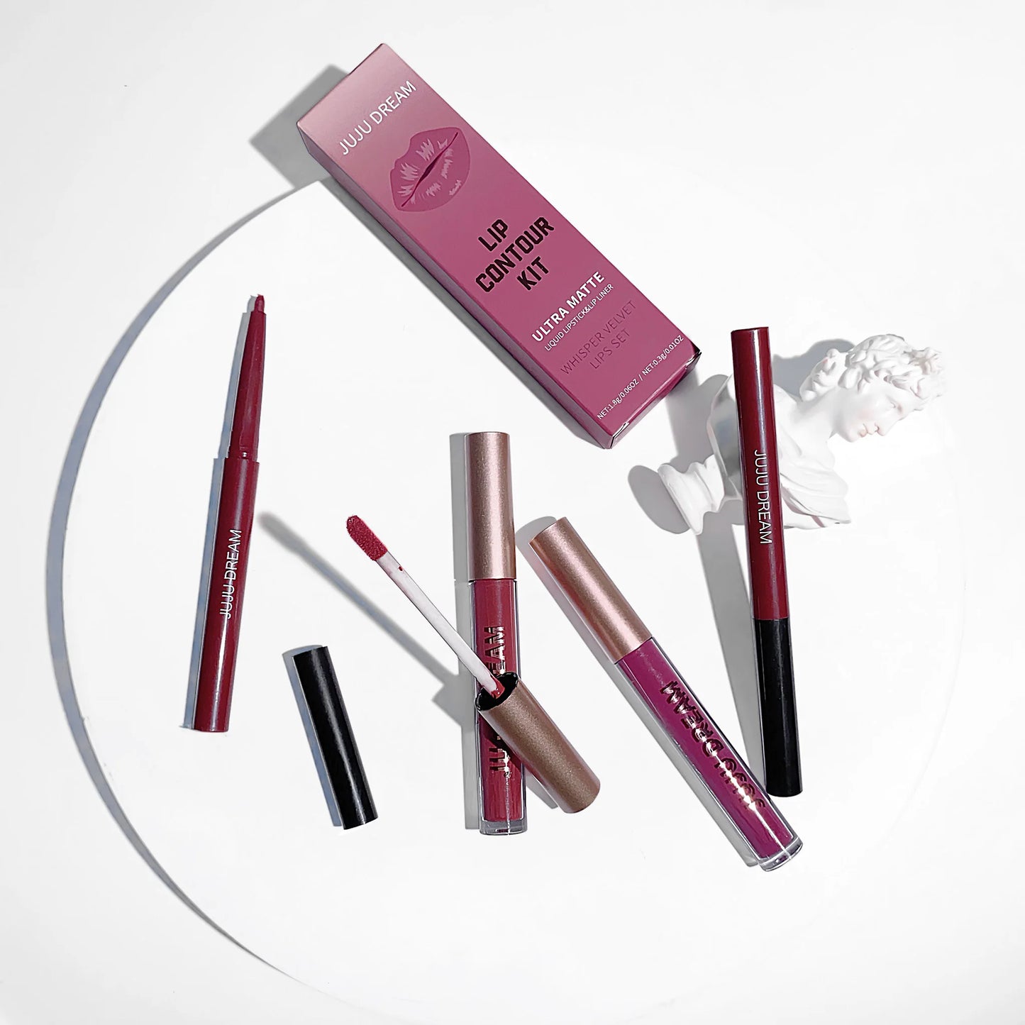 Waterproof Lip Liner & Gloss Set – High Pigment, Long-Lasting, DIY Lip Looks, Unisex, Certified, Smooth & Non-Irritating