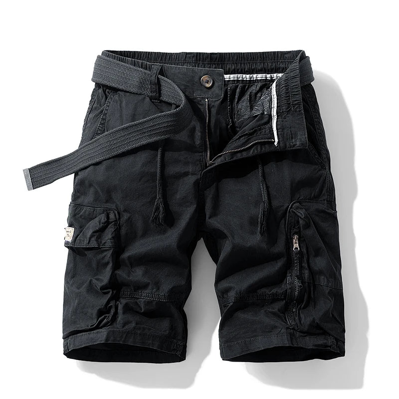 New Summer Men Cargo Shorts Mens Fashion Cotton Beach Multi Pocket Shorts Man Spring Casual Joggers Shorts Male Dropshipping