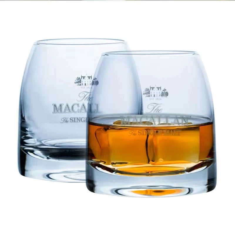 Macallan Exclusive Single Malt Whiskey Glass Crystal Wine Tumbler Vodka Cognac Brandy Snifter Gather Together Mouth Tasting Cup