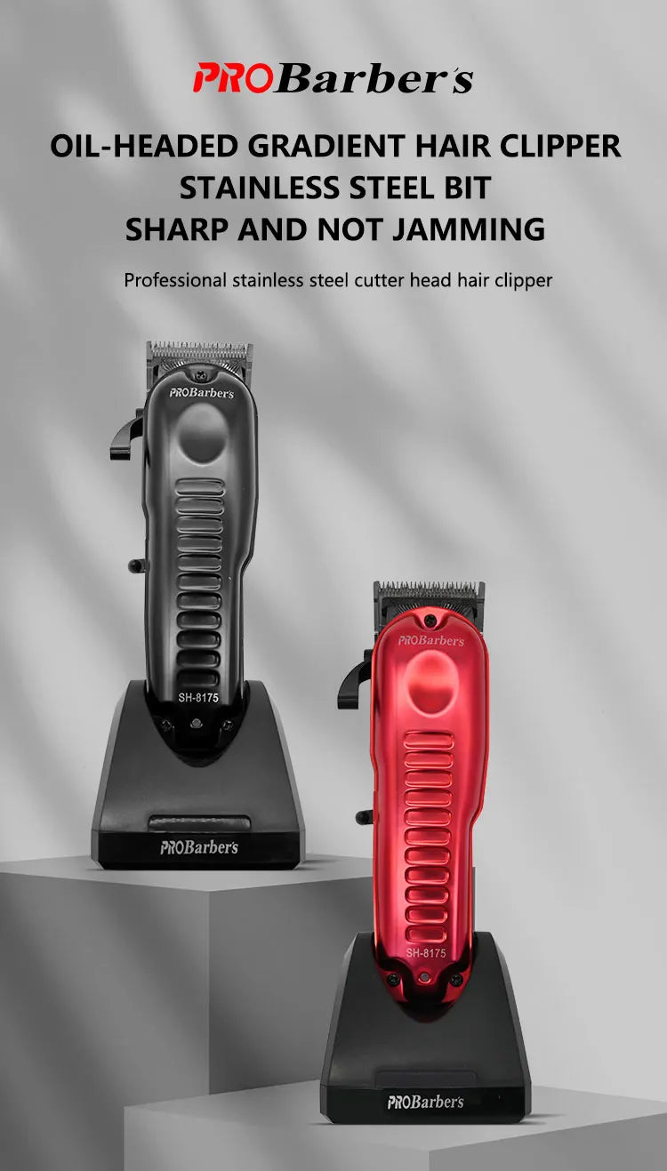 Professional Barber Clippers Electric Cutter Hair Cutting Clipper for Haircut Beard Shaver Barbershop OEM/OEM Mens Shaver Gifts