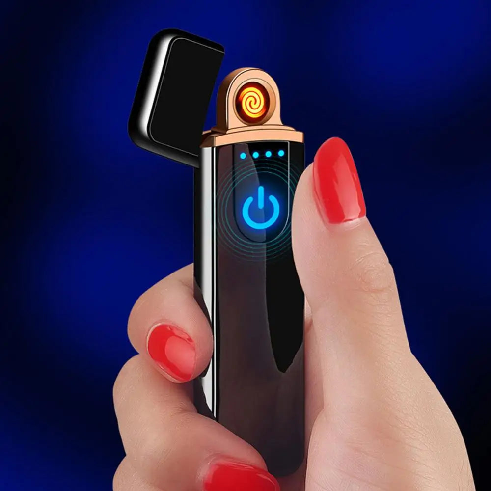 USB Electric Lighters Rechargeable Windproof Touch-sensing Cigarette Lighter Durable Collectible Men Gift Portable E Ziggarte